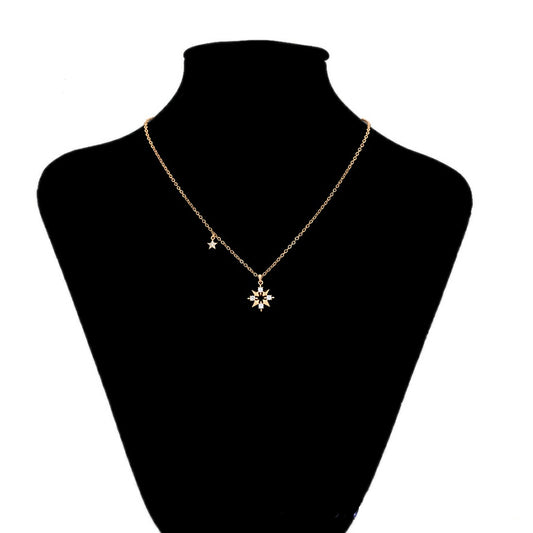Elegant Gold Chain with Star Charms