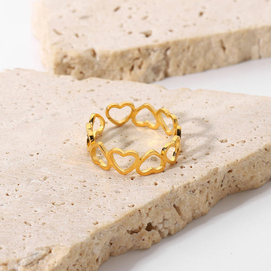 Anti Tarnish Heart Ring