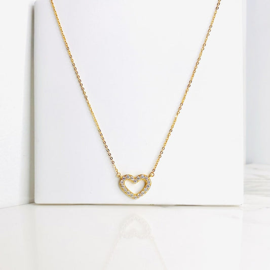 Anti Tarnish Heart Pendant Chain