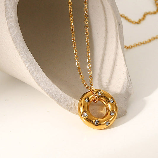 Anti Tarnish Round Pendant Chain